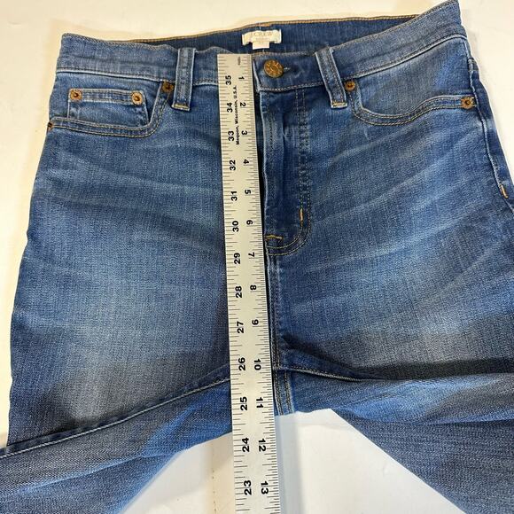 J.‎ Crew High Rise Skinny Jeans size 27 Medium Wash Stretch - Picture 7 of 8